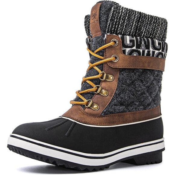 〽️Women's 1910 Brown Globalwin Waterproof Insulated Winter Women Snow Boots